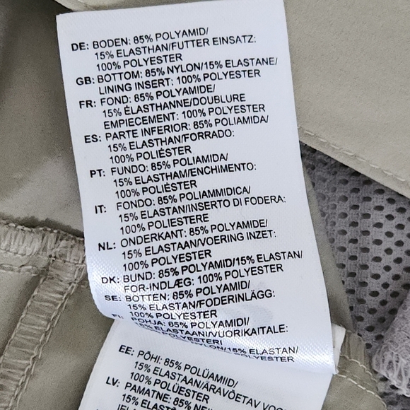 SALOMON Wayfarer Capri Hiking Pants beige size 8 - Picture 11 of 16